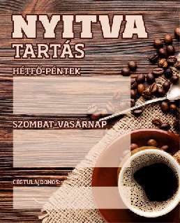 TÁBLA NYITVATARTÁS 9, 20X25
