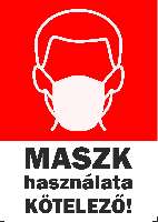 MATRICA MASZK HASZNÁLATA KÖTELEZŐ, 02, PIROS
