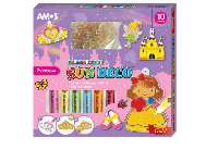 ÜVEGFESTÉK SZETT, 10X22 ML+12 DB FESTHETŐ KÉP, PRINCESS