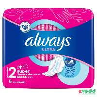 EGÉSZSÉGÜGYI BETÉT, ALWAYS ULTRA, SUPER PLUS 8 DB/CSOMAG