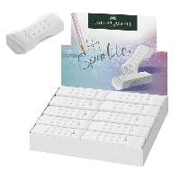 RADÍR FABER-CASTELL, ROLLON SPARKLE, PVC MENTES, FEHÉR