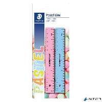 VONALZÓ 15 CM, STAEDTLER, 2 DB/BLISZTER, PASZTELL