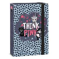 FÜZETBOX A/4, THINK PINK