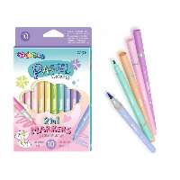FILCTOLL KÉSZLET COLORINO 10 DB-OS, KÉTVÉGŰ, SCHOOL PASTEL