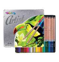 SZÍNES CERUZA COLORINO ARTIST, 24 DB-OS, FÉMDOBOZOS