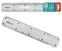 VONALZÓ 20 CM KEYROAD, KÉTOLDALT SKÁLÁZOTT,FOGANYTYÚS