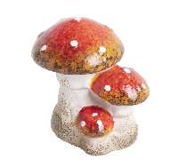 KERÁMIA  GOMBÁK PIROS PÖTTYÖS