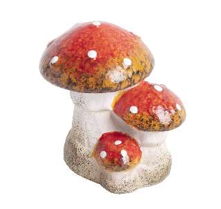 KERÁMIA  GOMBÁK PIROS PÖTTYÖS