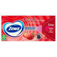 PAPÍRZSEBKENDŐ ZEWA, 3 RÉTEGŰ STRAWBWRRY, 90 DB-OS