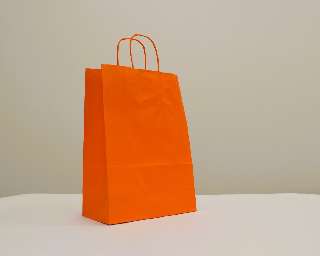 PAPÍRTÁSKA SODROTTFÜLES, 26X35, NARANCS