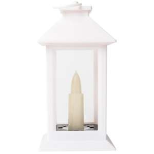 DEKORÁCIÓ GYERTYÁS LÁMPA, LED, 17 CM, FEHÉR