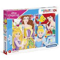 JÁTÉK PUZZLE, DISNEY HERCEGNŐK, 104 DB-OS