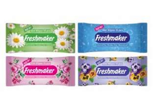 NEDVES TÖRLŐKENDŐ FRESHMAKER, FLORAL, 15 DB-OS