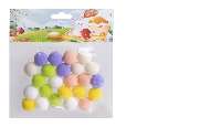TEXTIL POM-PON, (TOJÁS), 2CM, 24DB/CSOM, VEGYES SZÍN