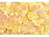 FLITTER KEREK 6MM 5GR., CITROMSÁRGA