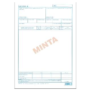 B.10-01/B/V BONTOTT SORSZ. SZÁMLA, A/4, ÁLLÓ, 5 PLD