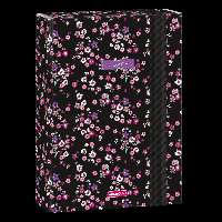 FÜZETBOX A/5, PEARL BLOSSOM BLACK