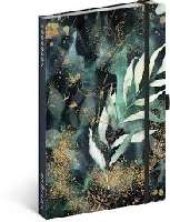 NOTESZ GUMIS VONALAS, KEMÉNYTÁBLÁS, 13X21, EUCALYPTUS