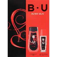 AJÁNDÉKCSOMAG, B.U. NŐI, HEARBEAT, TUSFÜRDŐ 250 ML+ EDT 75 ML