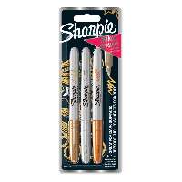 FILCTOLL FINE MARKER SHARPIE, PERMENENT METÁL SET , 3 DB-OS