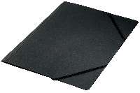 GUMIS MAPPA A/4 PVC, 10DB/CSOM, FEKETE