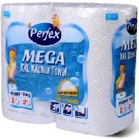 PAPÍRTÖRLŐ 2RÉTEGŰ PERFEX, MEGA, 2 TEKERCS KONYHAI