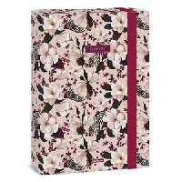 FÜZETBOX A/4, FLOWERY PINK