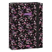 FÜZETBOX A/4, PEARL BLOSSOM BLACK