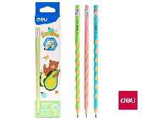 CERUZA JUNGOO, HÁROMSZÖGLETŰ, RADÍROS VÉGGEL, HB, ERGONOMIKUS TEST, NEON