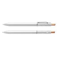 GOLYÓSTOLL  MANGUS, MŰANYAG, ROSE GOLD KIGÉSZÍTŐVEL, NYOMÓGOMBOS, 1 MM HEGGYEL, EZÜST