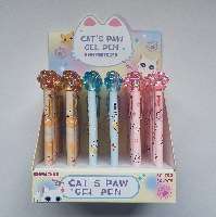 GOLYÓSTOLL, KRISTÁLY CICA MANCS, NYOMÓGOMBOS, KÉK ÍRÁS