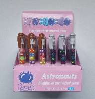 GOLYÓSTOLL, ÁTLÁTSZÓ TESTEL, BETŰS 0,7 MM