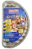 GRILLTÁLCA 4DB/CSOMAG 19x32CM, FÉLKÖR