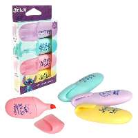 SZÖVEGKIEMELŐ 4 DB-OS MINI, STITCH, PASZTEL