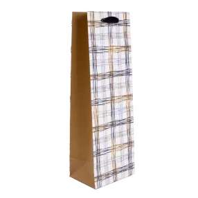 AJÁNDÉKTASAK, ITALOS, 12X36CM, KOCKÁS