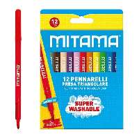 FILCTOLLKÉSZLET MITAMA 12 DB-OS, MOSHATÓ, HÁROMSZÖG ALAKÚ FOGÓRÉSZ, 0,3 MM HEGYVASTAGSÁG