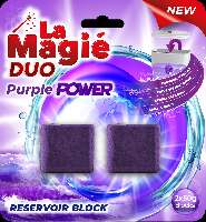 WC TARTÁLY ILLATOSÍTÓ TABLETTA LA MAGIÉ, 2X50 GR, LILA