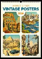 FALINAPTÁR 2026 6094-WC, VINTAGE POSTERS, 33X46 CM, WORLD CITIES