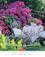 FALINAPTÁR 2026, VIRÁGZÓ KERTJEINK, 30X34 CM, SPIRÁLOZOTT