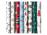 DÍSZCSOMAGOLÓ TEKERCSES, KARÁCSONYI , 2000x700 MM, 2M