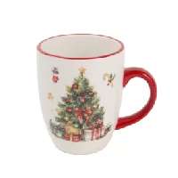 KERÁMIA BÖGRE, 300 ML, FENYŐFA