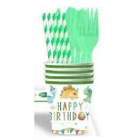 PARTI POHÁR, 2,7 DL, 10DB/CSOM, HAPPY BRITHDAY DINÓ