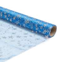 ASZTALI FUTÓ, KARÁCSONYI, 180X28 CM, KÉK