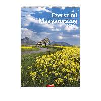 FALINAPTÁR 2026 T093-07A, 310 MM X 420 MM, EZERSZÍNŰ MAGYARORSZÁG