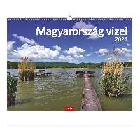 FALINAPTÁR 2026 T093-08F, 420 MM X 310 MM, MAGYARORSZÁG VIZEI