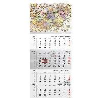 SPEDITŐRNAPTÁR 2026 T079-020, 1 TÖMBBŐL 4 HAVI, 315 MM X 693 MM, MAGYARORSZÁG TÉRKÉP