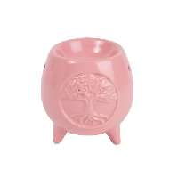 DEKOR KERÁMIA OLAJMÉCSES, GÖMB , 9,5X10 CM, RÓZSASZÍN