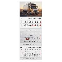 SPEDITŐRNAPTÁR 2026 T070-006, 3 TÖMBBŐL 3 HAVI, 315 MM X 852 MM, KAMION