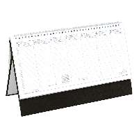 ASZTALI NAPTÁR 2026 T051-003, FEHÉR, ÁLLÓ, FEKETE