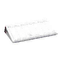 ASZTALI NAPTÁR 2026 T050-002, FEHÉR, FEKVŐ, BORDÓ